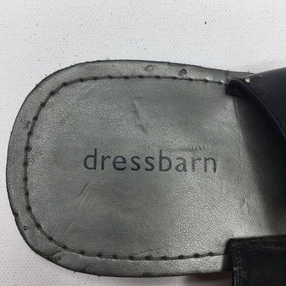 Dressbarn Womens Black Slingback Strap Sandal Rhinestone Spring Summer Size 11 - Picture 9 of 9